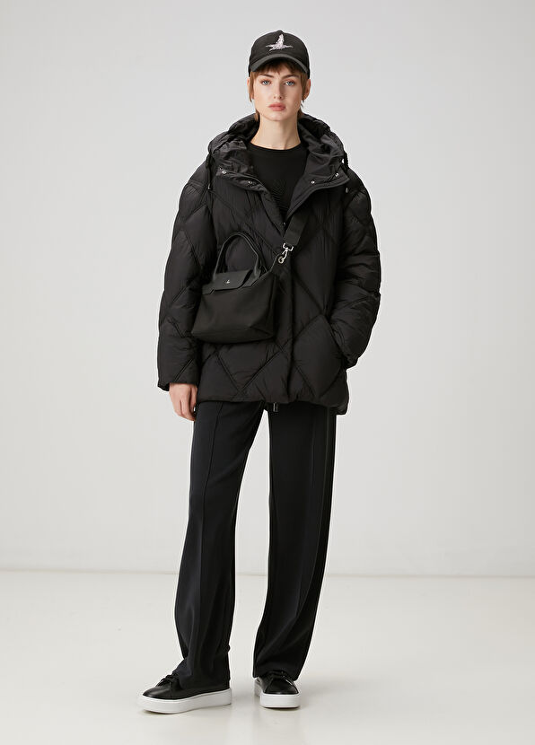 Beymen Club Black Hooded Puffer Jacket - 2