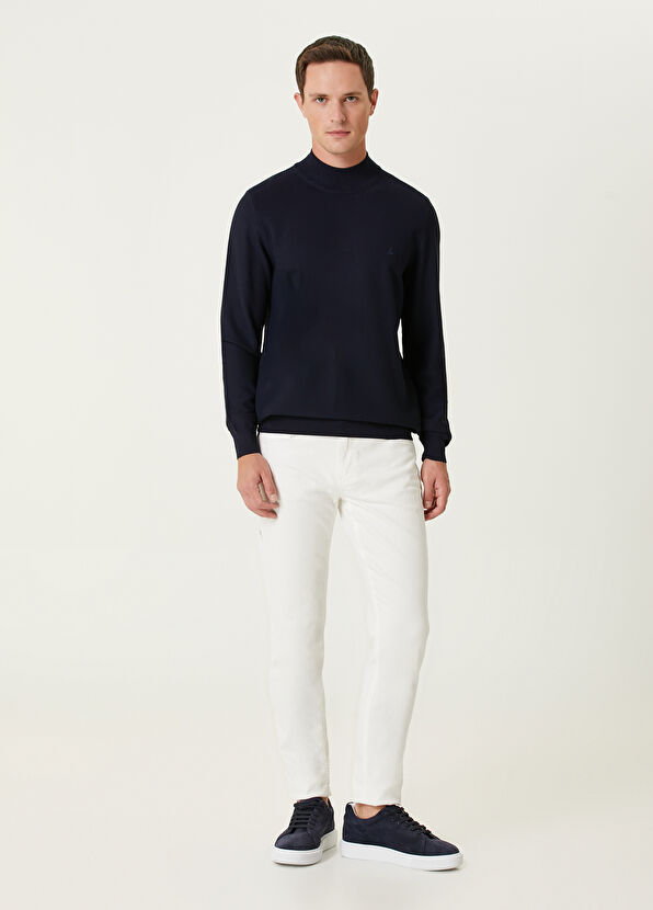 Beymen Club Navy Blue Half Turtleneck Sweater - 3