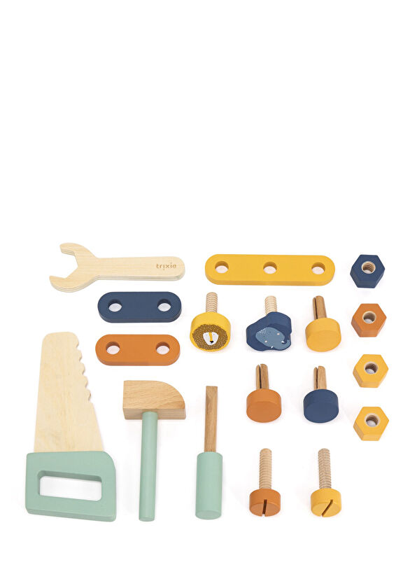 Trixie Colorful Tool Bag Wooden Toy - 2