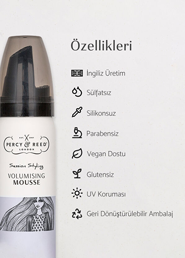 Percy & Reed Session Styling Hacimlendirici Saç Köpüğü 50 ml - 3