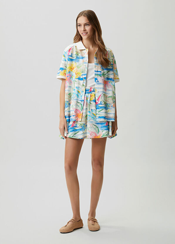 Beymen Club Hawaii Desenli Polo T-shirt - 3