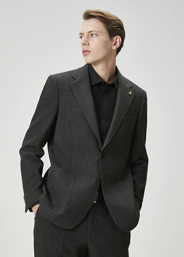 Beymen Club Antrasit Dokulu Ceket - 3