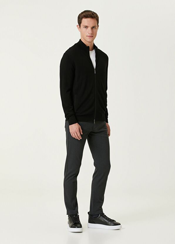 Beymen Club Antrasit Melanj Örme Spor Pantolon - 1