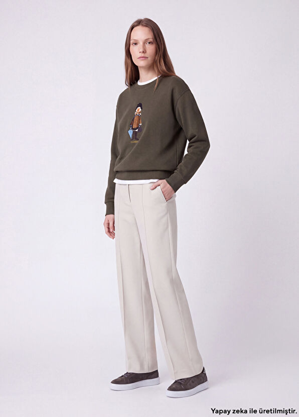 Beymen Club Light Beige Ribbed Trousers - 1