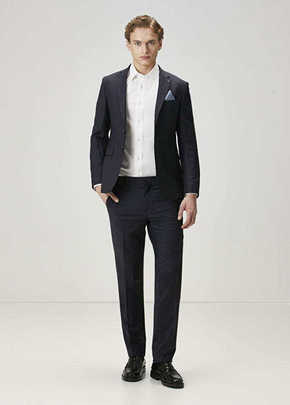 Beymen Club Drop 6 Lacivert Yün Karışımlı Takım Elbise - 1