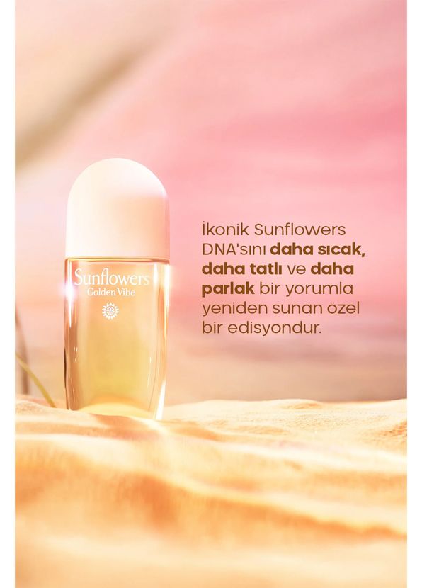 Elizabeth Arden Sunflowers Golden Vibe EDT 100 ml  Meyveli Çiçeksi Kadın Parfüm - 2