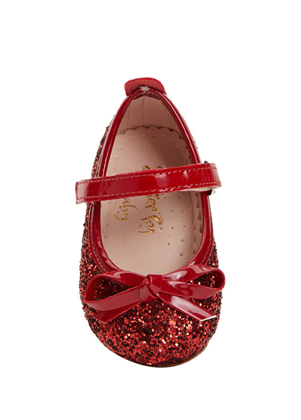 Atelier by Baby Kırmızı Simli Kız Bebek İlk Adım Ayakkabısı - 4