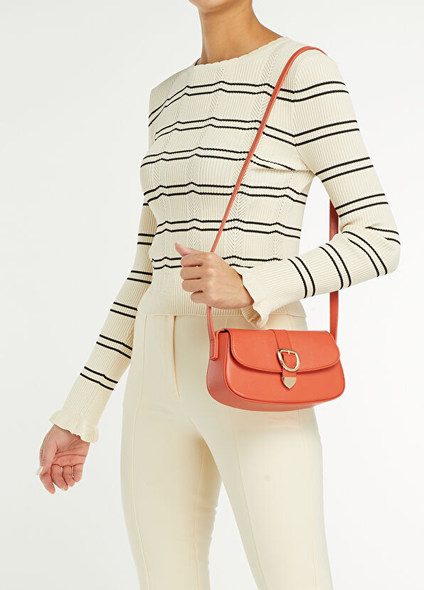 Beymen Club Orange Women'S Leather Shoulder Bag - 2