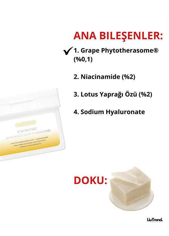 Apothe Exosome Anti-Pollution Toning Pad Gözenek Arındırmaya Yardımcı Aydınlatıcı Ped  Maske 170 ml  - 2