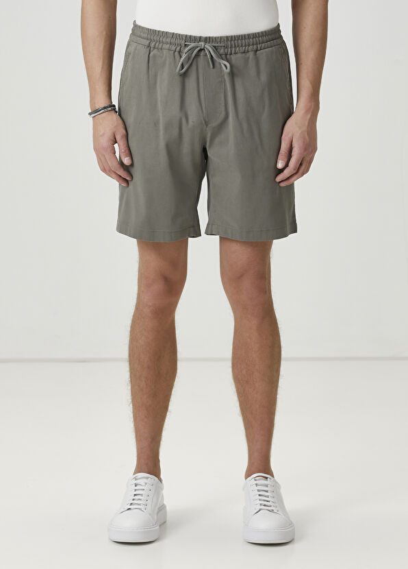 Beymen Club Haki Beli Kordonlu Lyocell Şort - 2