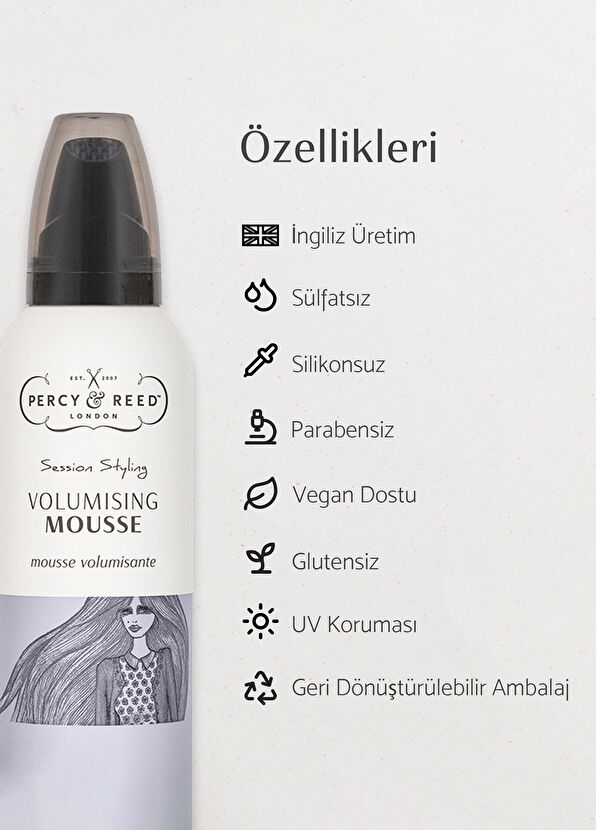 Percy & Reed Session Styling Hacimlendirici Saç Köpüğü 200 ml - 3