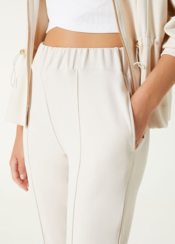 Beymen Club Krem Nervürlü Eşofman Altı - 2