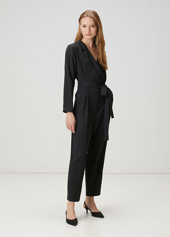 Beymen Club Black Double-Breasted Jumpsuit - 4