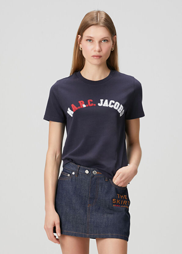 Marc Jacobs x A.P.C. Navy Blue Logo T-Shirt - 1