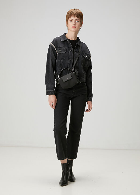 Beymen Club Denim Jacket With Anthracite Embroidery Detail - 2