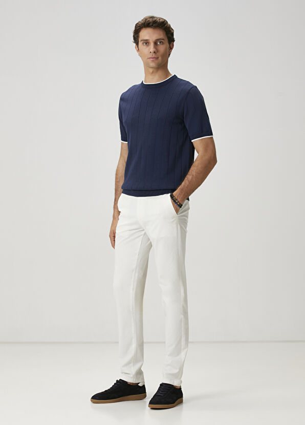 Beymen Club Slim Fit Krem Twill Chino Pantolon - 1