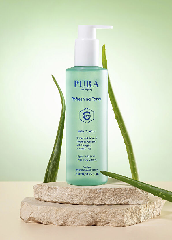 PURA Just for purity Refreshing Toner Rahatlatıcı ve Tazeleyici Yüz Toneri 250 ml - 2