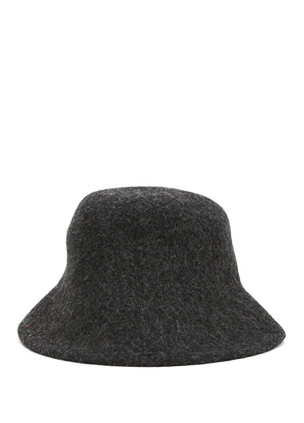 Beymen Club Anthracite Cross Women's Wool Hat - 3