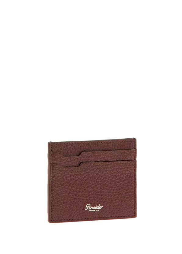 Pineider Tan Logo Detailed Leather Card Holder - 2