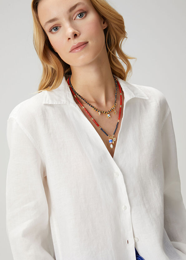 Beymen Club Çok Renkli Taşlı 2li Kadın Kolye - 4