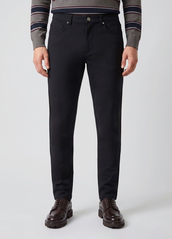 Beymen Club Regular Fit Lacivert 5 Cep Örme Spor Pantolon - 2