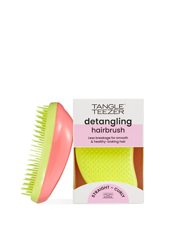 Tangle Teezer Original Salmon Pink Yellow Hair Brush - 1