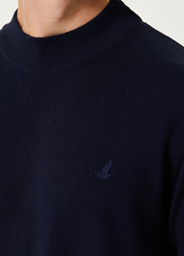 Beymen Club Lacivert Yarım Balıkçı Yaka Kazak - 4