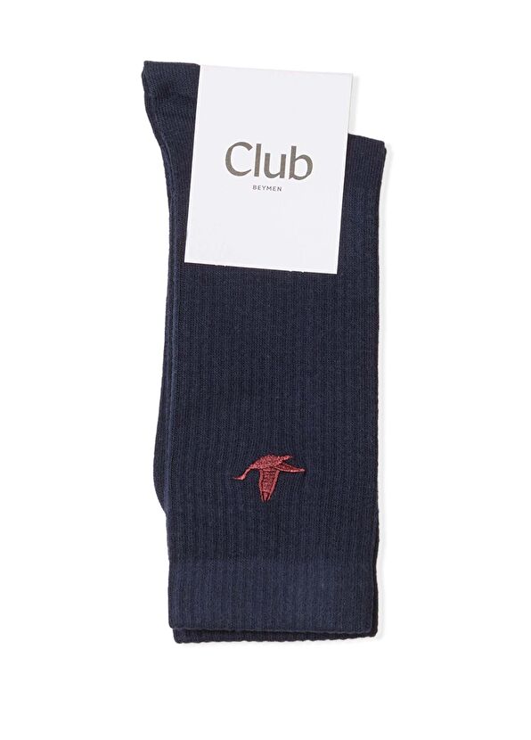 Beymen Club Lacivert Kaz Nakışlı Erkek Spor Çorap - 1