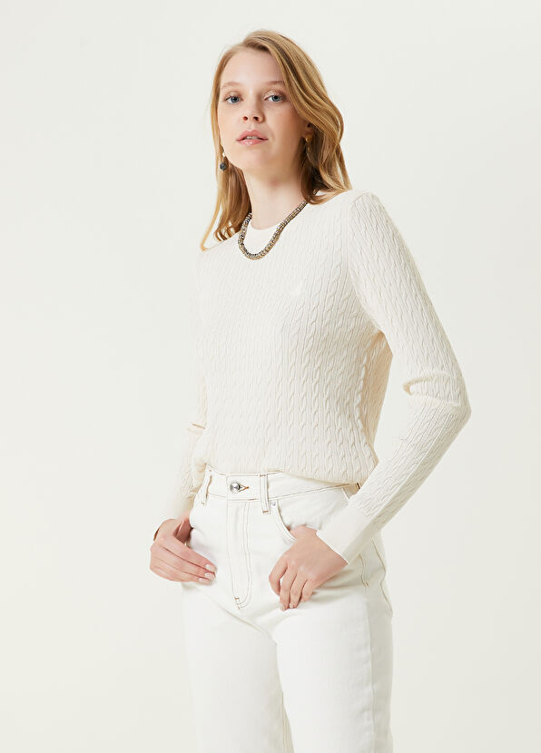 Beymen Club Ekru Örgü Kazak - 1