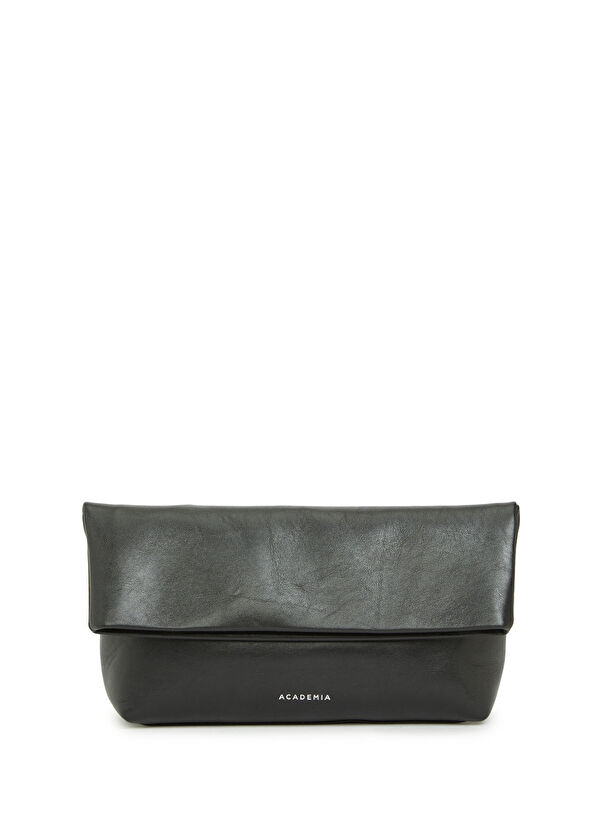 Essentials Siyah Kadın Deri El Portföyü - Görsel 2