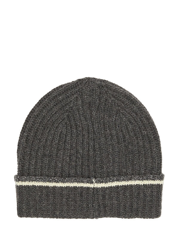 Beymen Club Anthracite Ribs Women's Wool Beanie - 2
