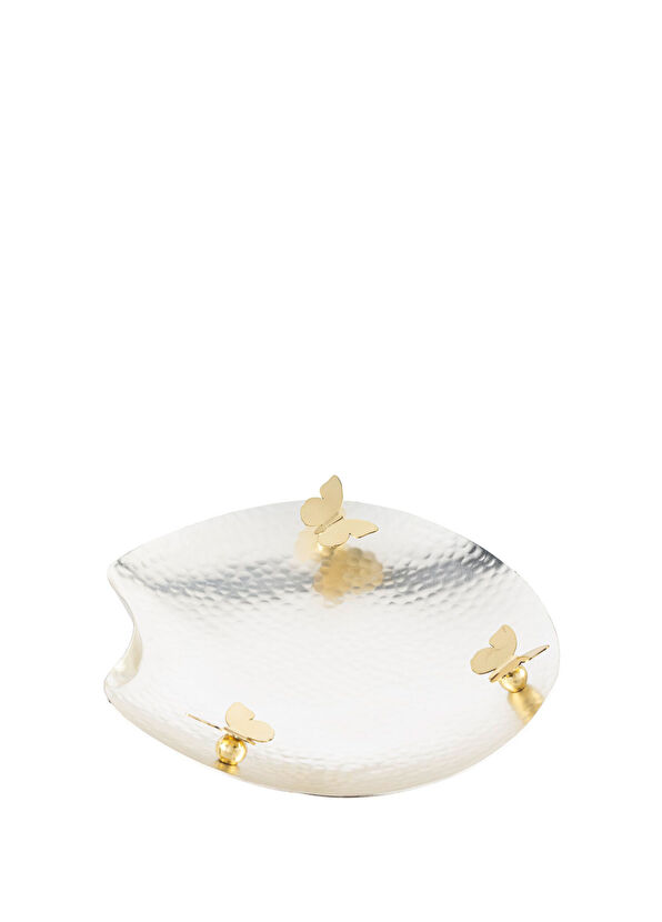 Mikasa Moor Silver Forged Butterfly Steel Decorative Plate - 2
