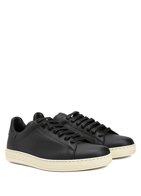 Tom Ford Warwick Siyah Erkek Deri Sneaker - 2