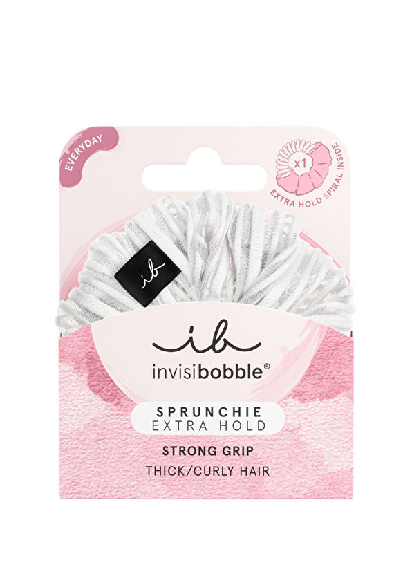Invisibooble Sprunchie Extra Hold Pure White Saç Tokası - 1