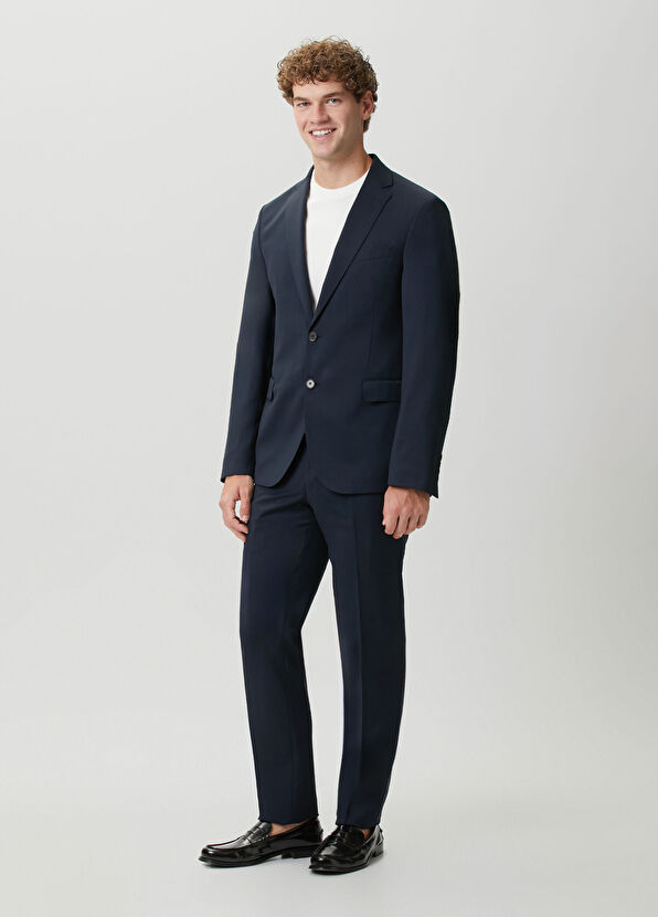 Beymen Club Navy Blue Classic Fine Wool Suit - 4