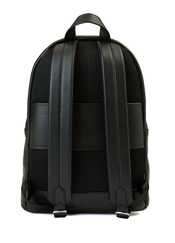 Siyah Erkek Deri Sırt Çantası - Görsel 4