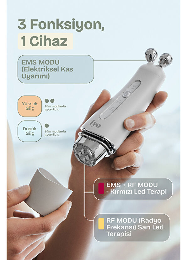 İyo Trio RF Facial Care Cilt Bakım Cihazı - 2
