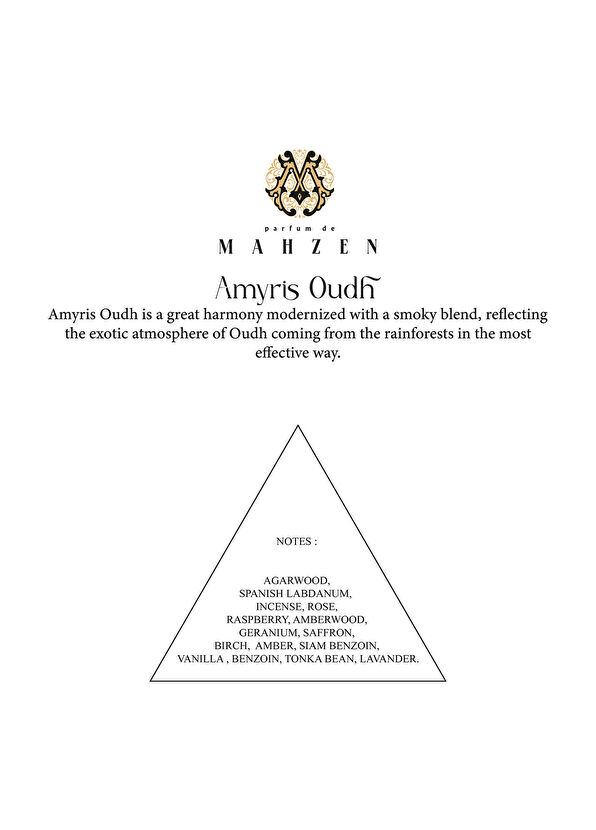 Parfum de Mahzen Amyrıs Oudh Extraıt De 100 ml Unısex Parfüm - 3