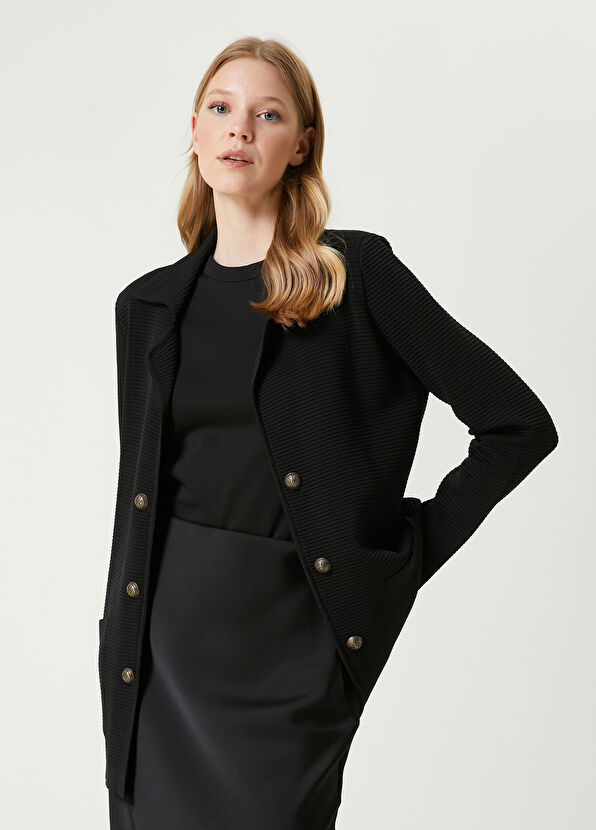 Beymen Club Black Knit Jacket - 1