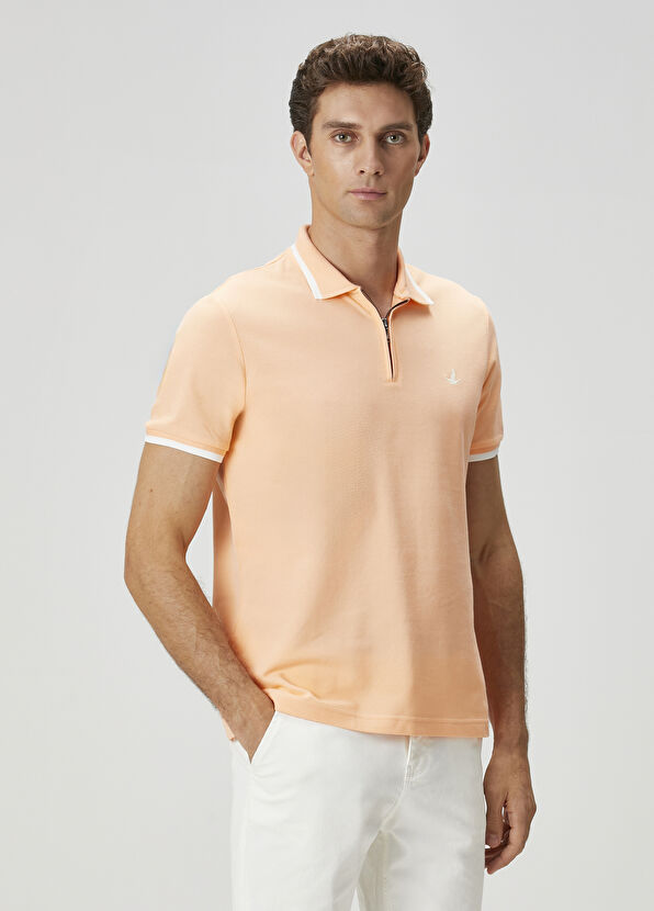 Beymen Club Peach Ecru Polo T-Shirt - 2