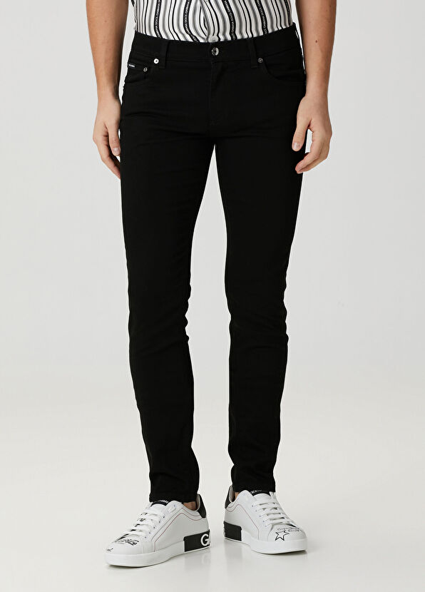 Dolce&Gabbana Siyah Jean Pantolon - 2