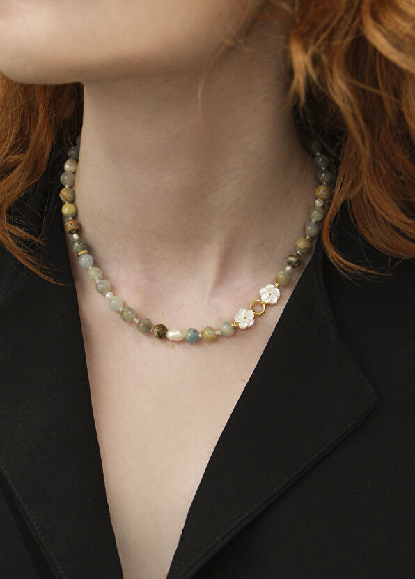 Alegoria Jewellery Cleito Atlantis 24 Ayar Altın Kaplama 925 Ayar Gümüş Kadın Kolye - 3