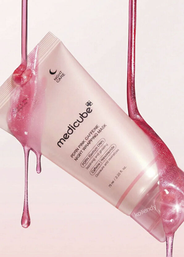 Medicube PDRN Pink Caffeine Night Wrapping Mask Sıkılaştırıcı Yüz Maskesi 75 ml - 2