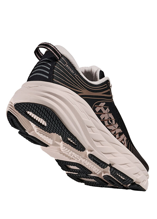 Hoka Bondi 7 Siyah Pembe Kadın Sneaker - 4