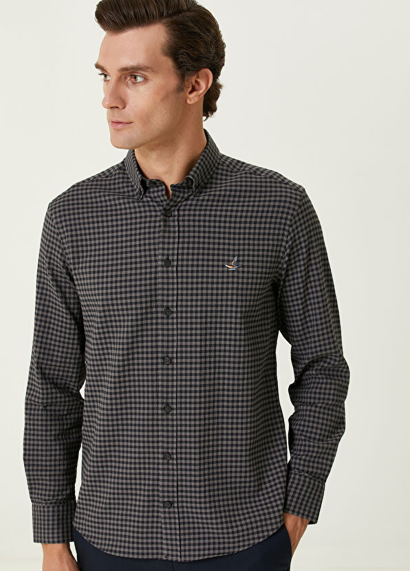 Beymen Club Comfort Fit Anthracite Shirt - 2