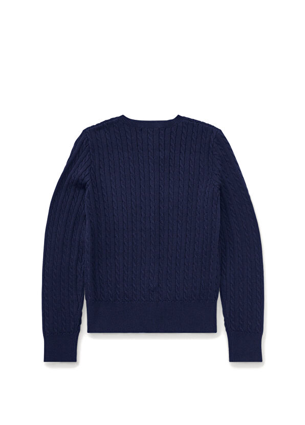 Polo Ralph Lauren Lacivert Logo Detaylı Kız Çocuk Hırka - 2