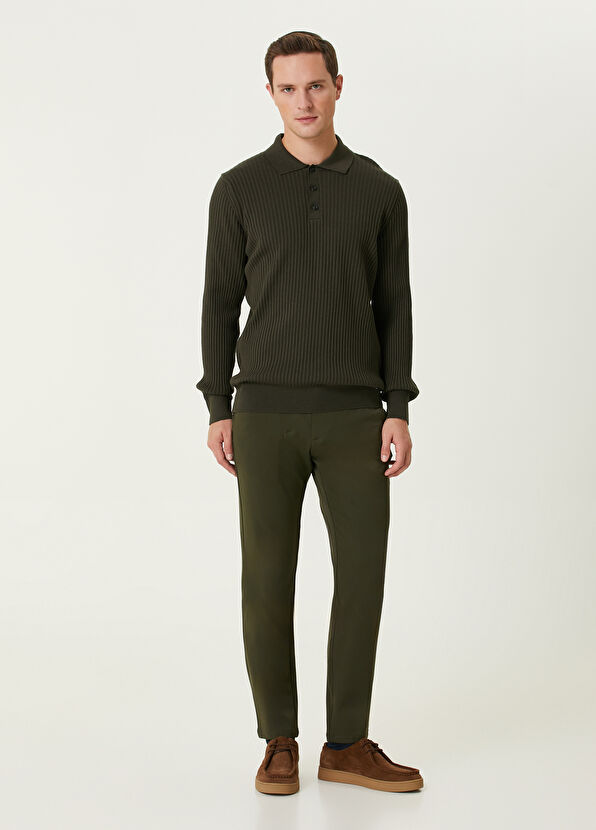 Beymen Club Khaki Polo Neck Knitwear - 4