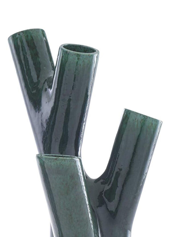 Ligne Roset Roseau Forest Green Seramik Küçük Boy Vazo - 2