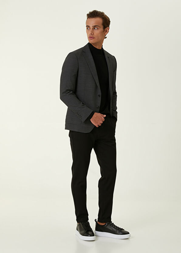 Beymen Club Siyah Pirinç Dokulu Kazak - 2