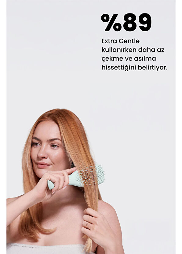 Tangle Teezer Tud Extra Gentle Eucalyptus Green Hair Brush - 3